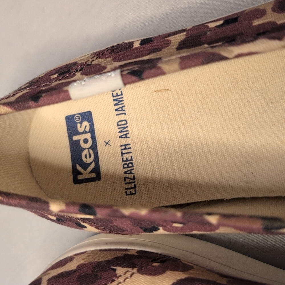 Keds x Elizabeth and James Leopard Print Double Decker Canvas Slip on Sn… Size 9 - Picture 11 of 14